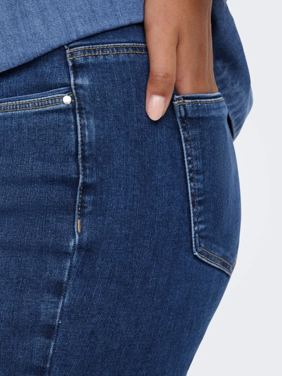 CARALLY Średnia talia Krój skinny Jeans