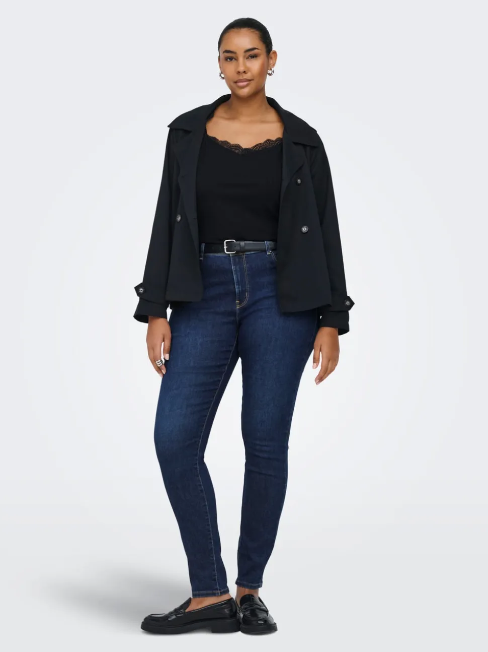 CARALLY Średnia talia Krój skinny Jeans