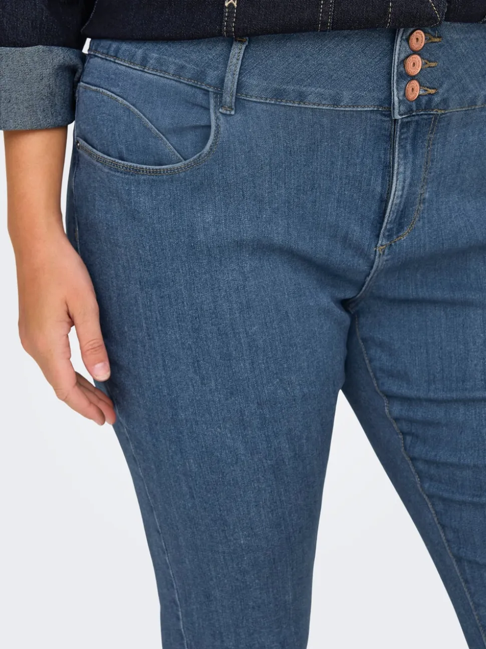 CARANNA Średnia talia Krój skinny Jeans