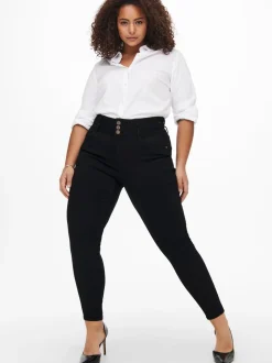 CARANNA Wysoka talia Krój skinny Do kostek Jeans