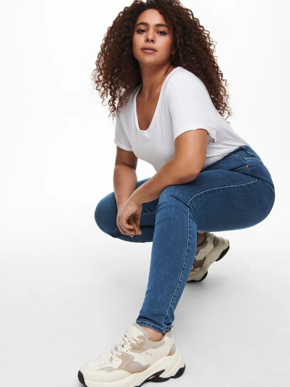 CARAUGUSTA Wysoka talia Krój skinny Jeans