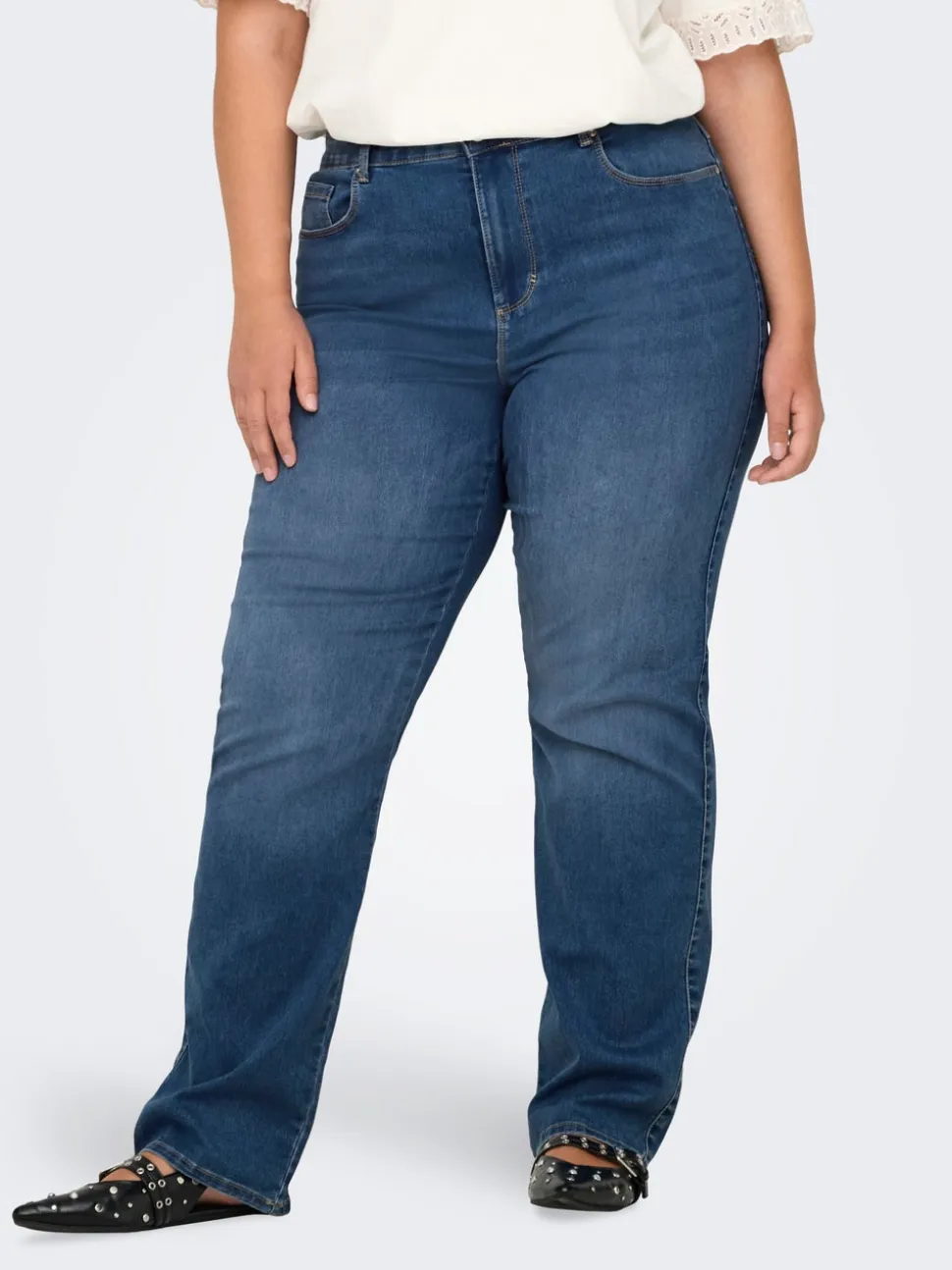 -CARAUGUSTA Wysoka talia Krój prosty Jeans