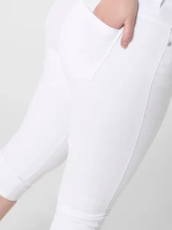 CARAUGUSTA Wysoka talia Krój skinny Jeansowe szorty