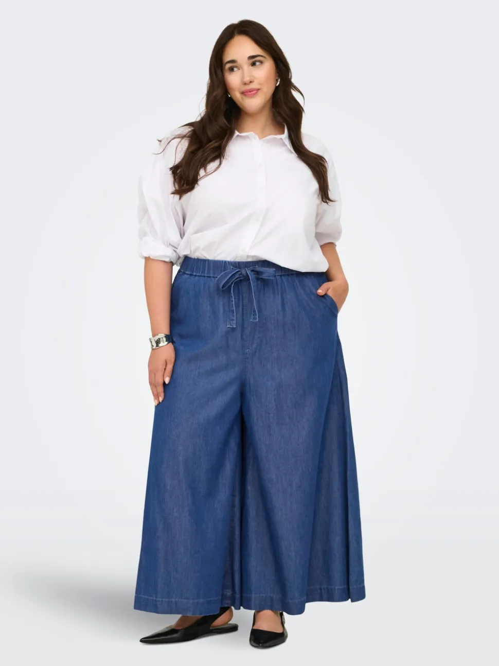CARBEA Krój wide leg Jeans