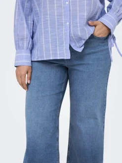 CARBILLY Wysoka talia Krój wide leg Jeans