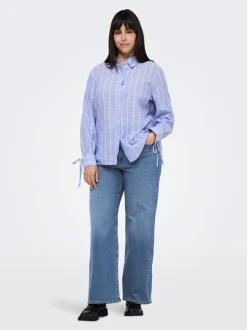 CARBILLY Wysoka talia Krój wide leg Jeans