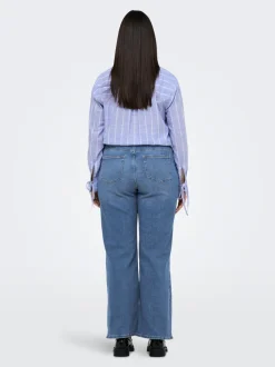 CARBILLY Wysoka talia Krój wide leg Jeans