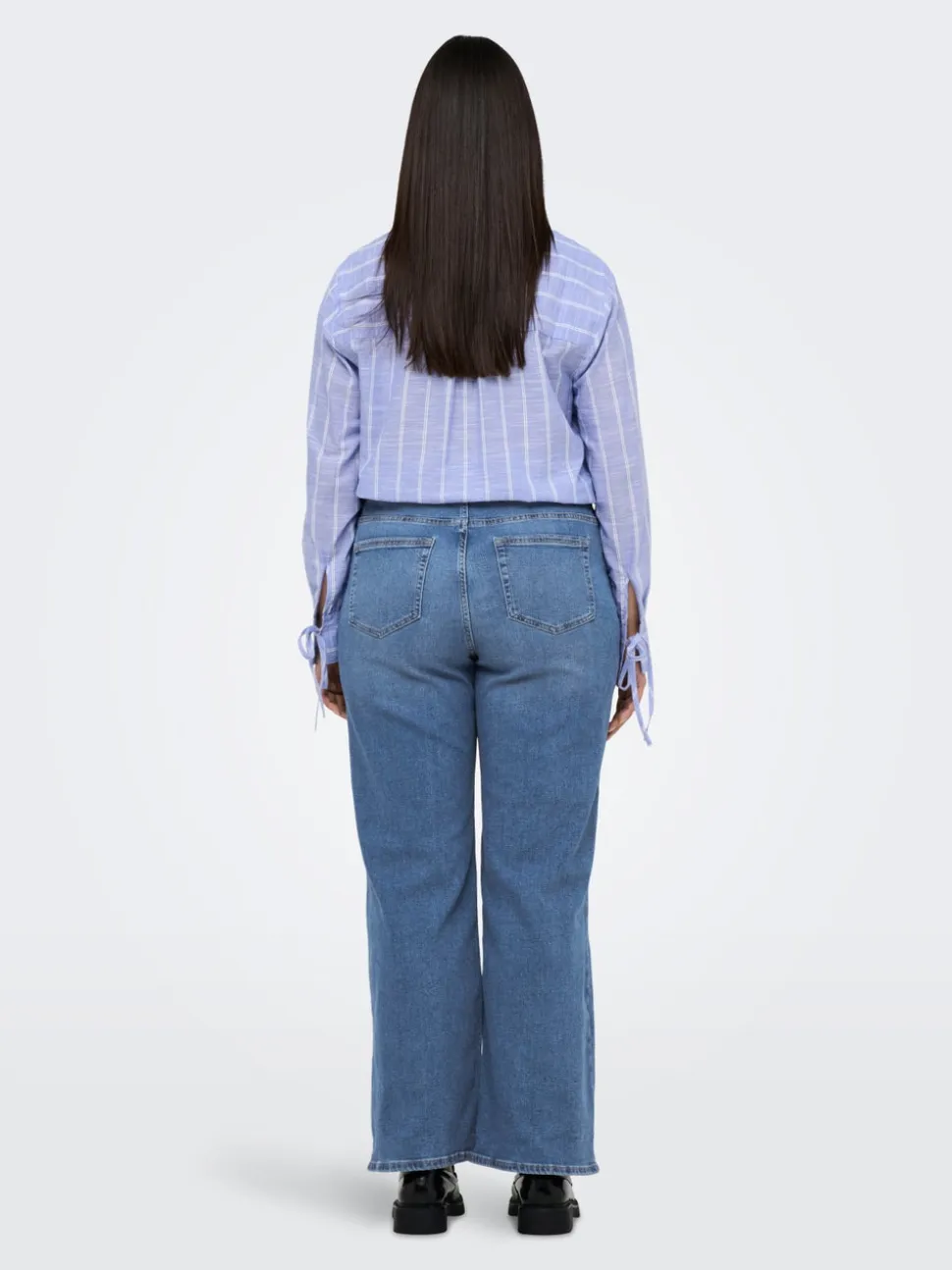 CARBILLY Wysoka talia Krój wide leg Jeans
