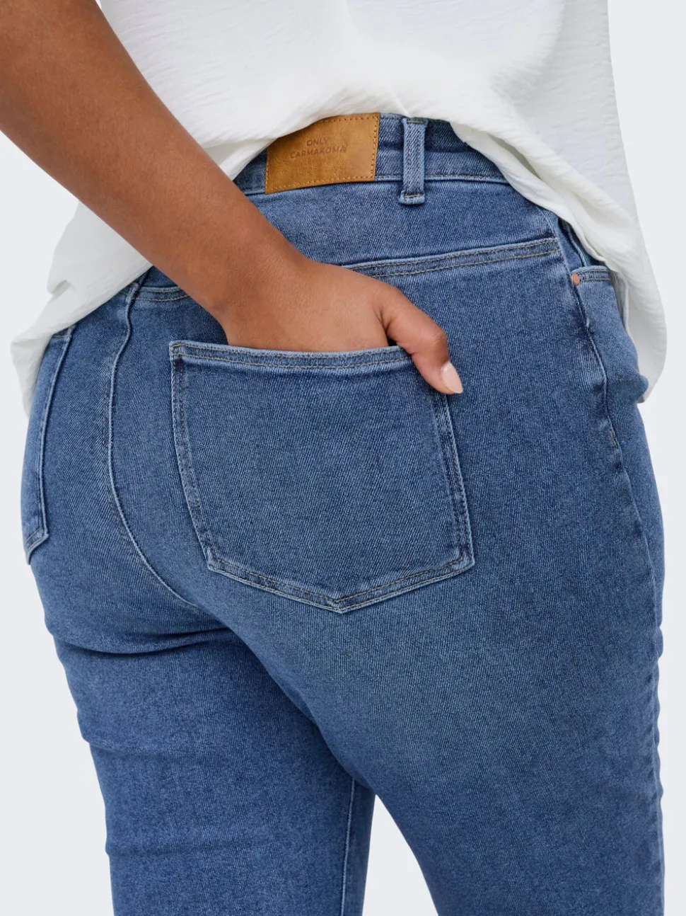 CARCATWALK Wysoka talia Krój mom Do kostek Jeans