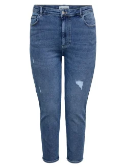 CARCATWALK Wysoka talia Krój mom Do kostek Jeans