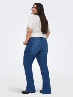 CARCHRISTINE Wysoka talia Krój flared Jeans