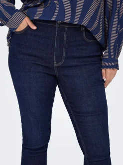 CARCRUZ Wysoka talia Krój skinny Do kostek Jeans