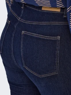 CARCRUZ Wysoka talia Krój skinny Do kostek Jeans