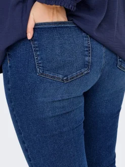 CARCRUZ Wysoka talia Krój skinny Do kostek Jeans