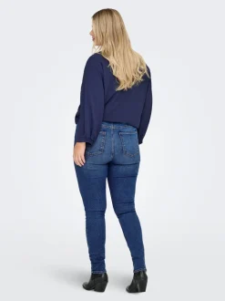 CARCRUZ Wysoka talia Krój skinny Do kostek Jeans