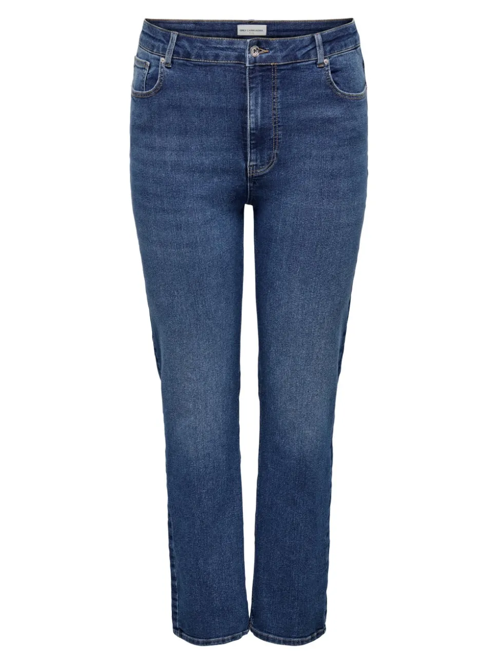 CARCRUZ Wysoka talia Krój Straight Jeans