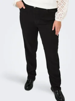 CARCRUZ Wysoka talia Krój Straight Jeans