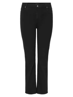 CARCRUZ Wysoka talia Krój Straight Jeans