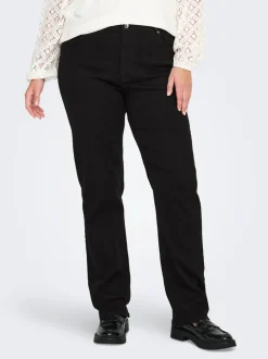 CARCRUZ Wysoka talia Krój Straight Jeans