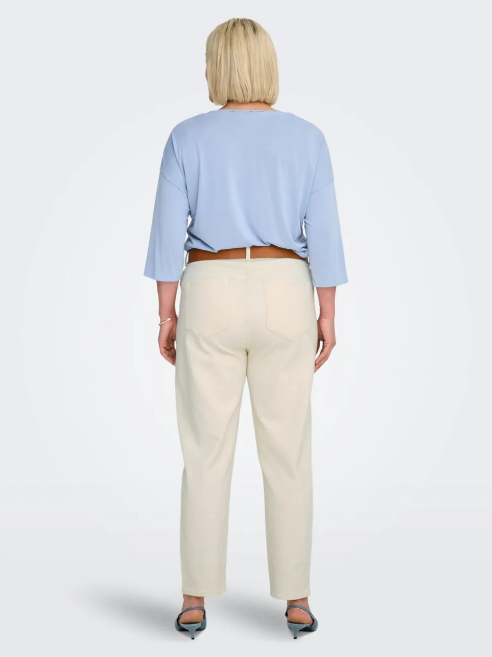 CAREMILY Wysoka talia Krój prosty Jeans