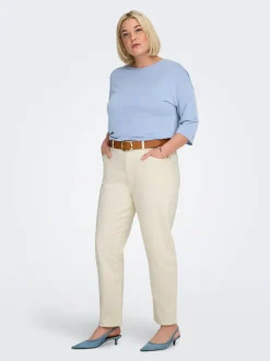 CAREMILY Wysoka talia Krój prosty Jeans