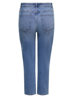 CAREMILY Wysoka talia Krój prosty Do kostek Jeans