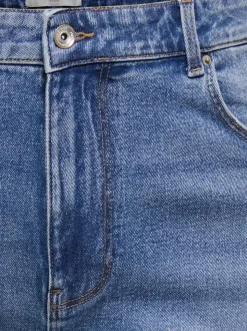 CAREMILY Wysoka talia Krój prosty Do kostek Jeans