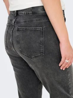 CAREMILY Wysoka talia Krój prosty Jeans