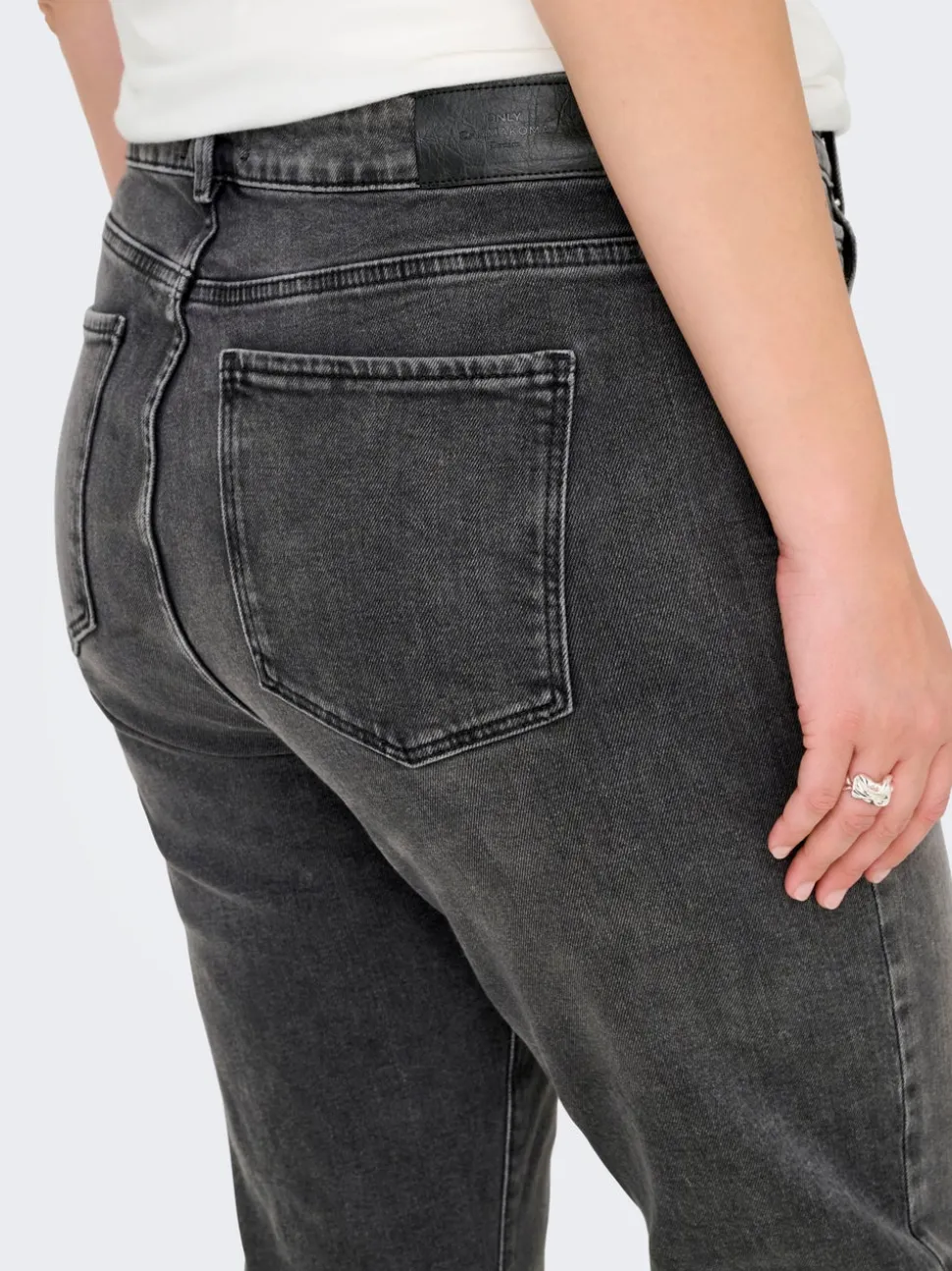 CAREMILY Wysoka talia Krój prosty Jeans