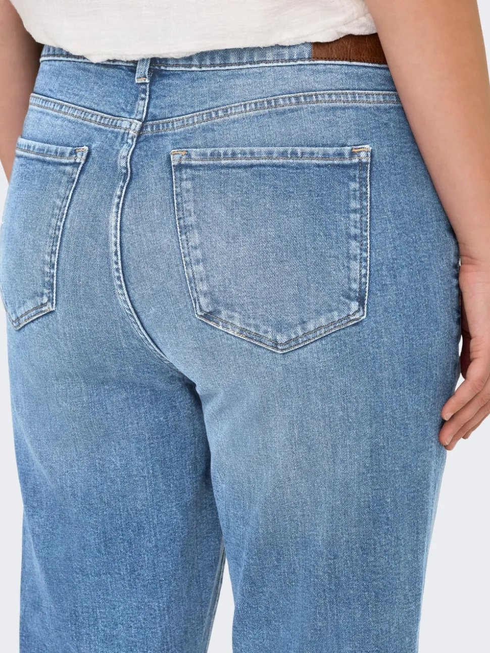 CAREMILY Wysoka talia Krój prosty Jeans