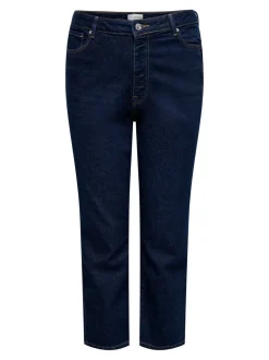 CAREMILY Wysoka talia Krój prosty Do kostek Jeans