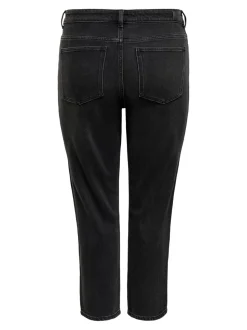 CAREMILY Wysoka talia Krój prosty Do kostek Jeans