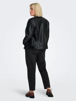 CAREMILY Wysoka talia Krój prosty Do kostek Jeans