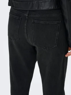 CAREMILY Wysoka talia Krój prosty Do kostek Jeans