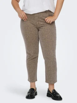 CAREMILY Wysoka talia Krój prosty Do kostek Jeans