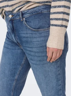 CAREVERLY Średnia talia Krój bootcut Jeans
