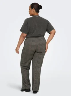 CARFINE Krój wide leg Spodnie