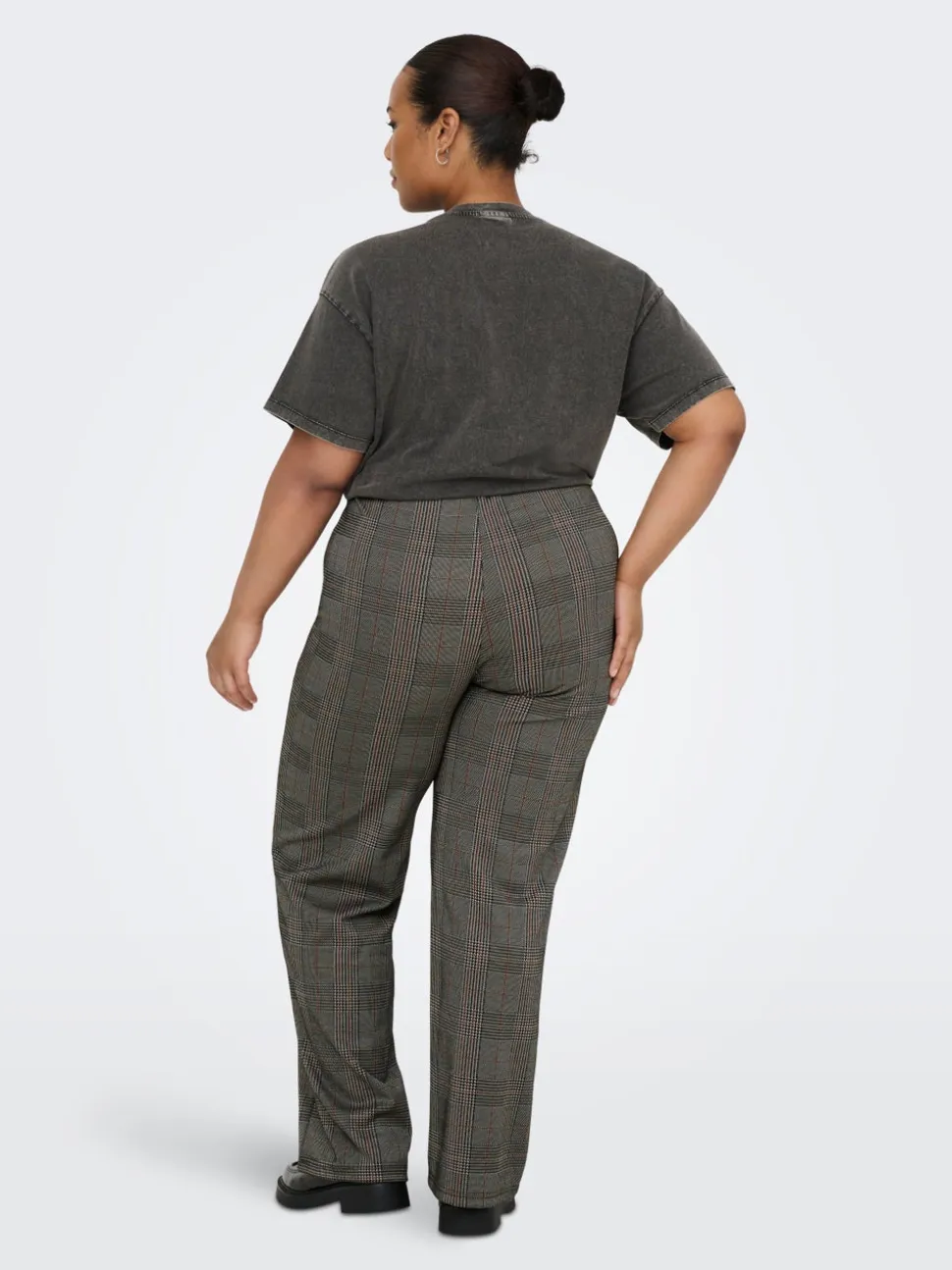 CARFINE Krój wide leg Spodnie