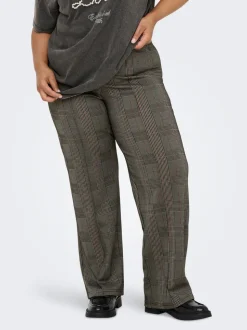 CARFINE Krój wide leg Spodnie