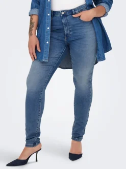 CARFOREVER Wysoka talia Krój skinny Jeans
