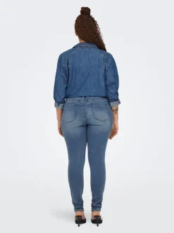 CARFOREVER Wysoka talia Krój skinny Jeans