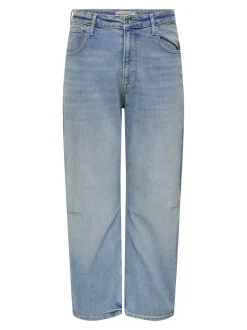 CARFRANKIE Wysoka talia Krój baryłkowaty Do kostek Jeans