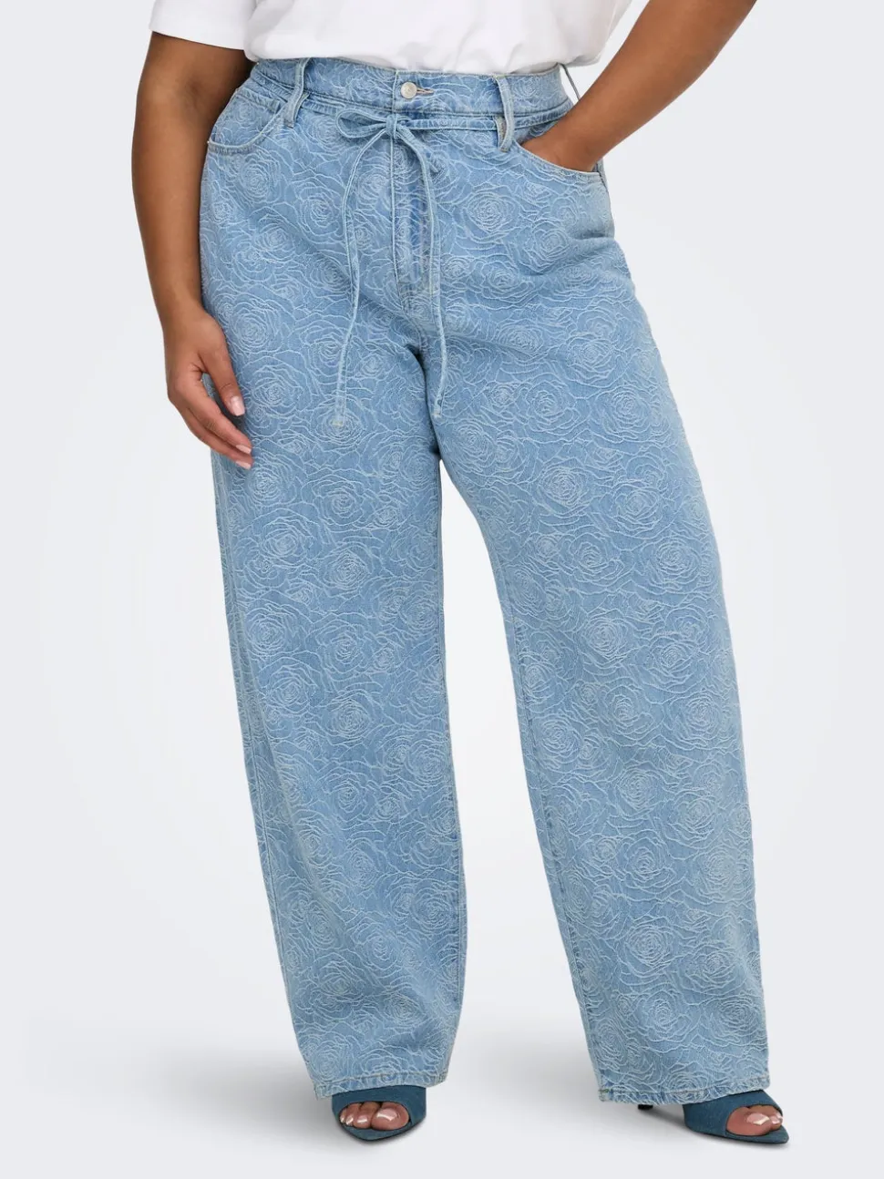 CARGIANNA Średnia talia Krój prosty Jeans