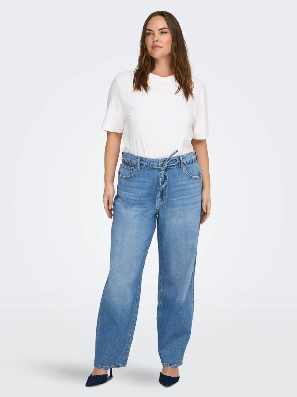CARGIANNA Średnia talia Krój balonowy Jeans