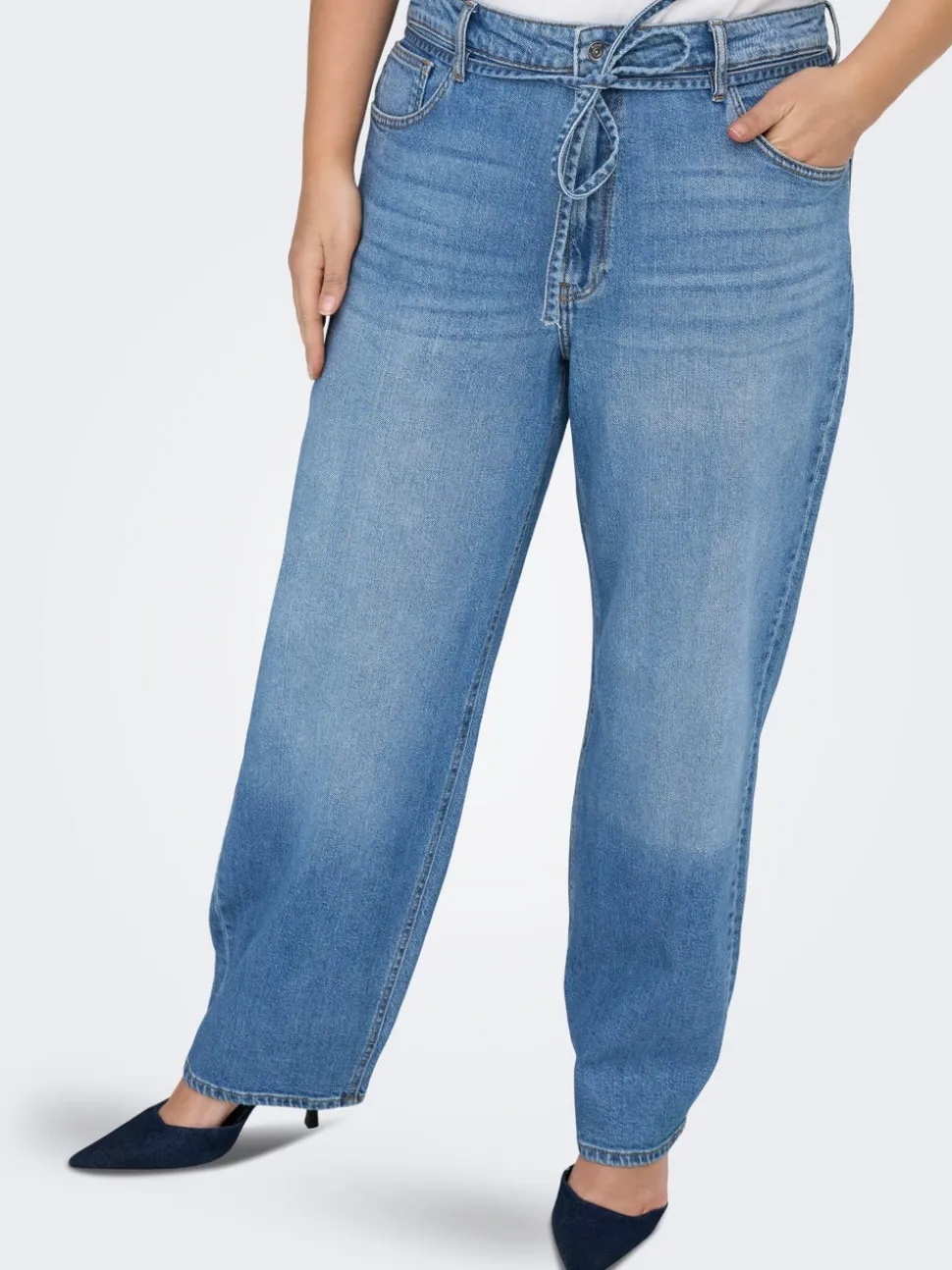 CARGIANNA Średnia talia Krój balonowy Jeans