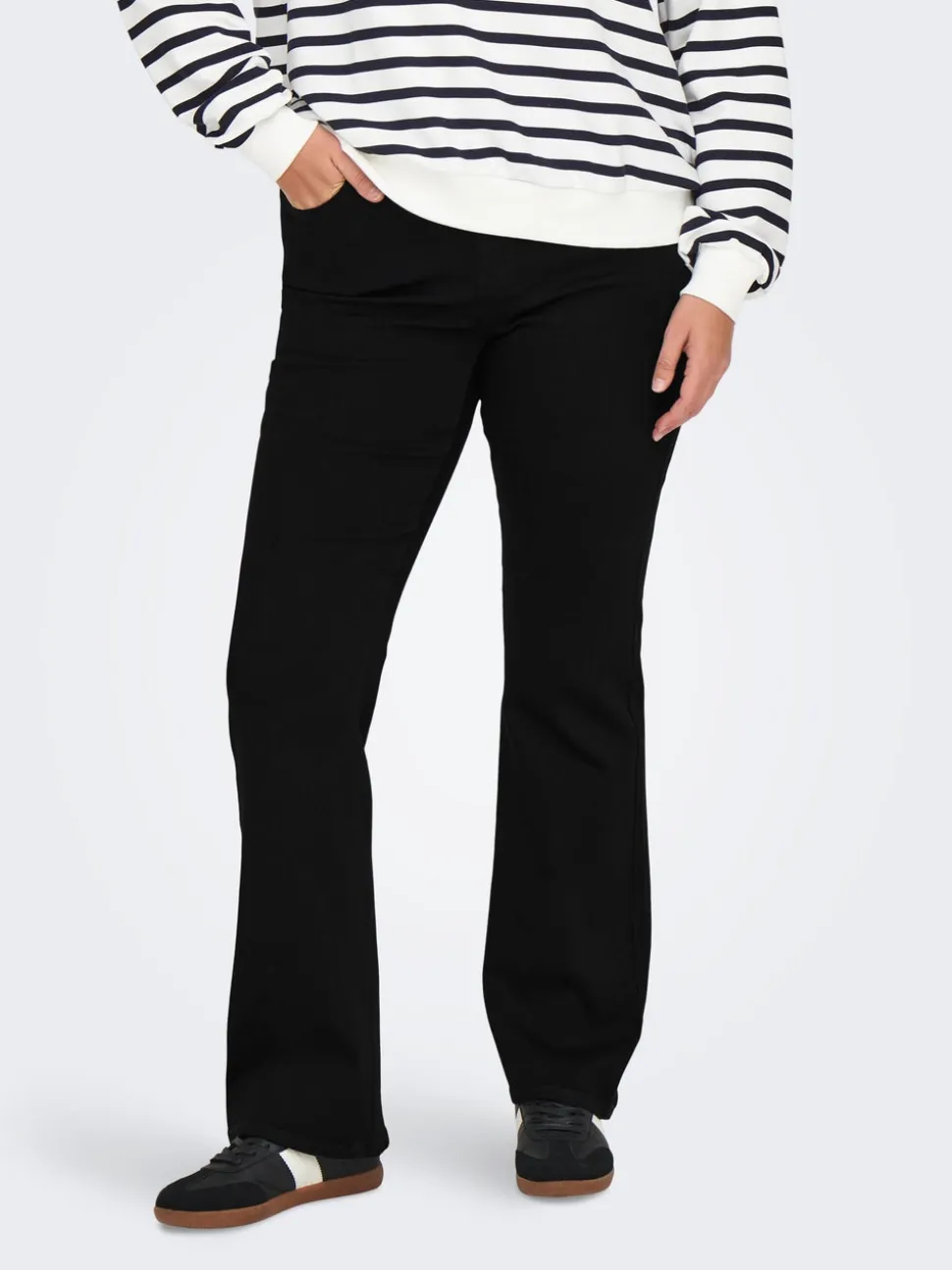 CARHELLA Średnia talia Krój retro flared Jeans