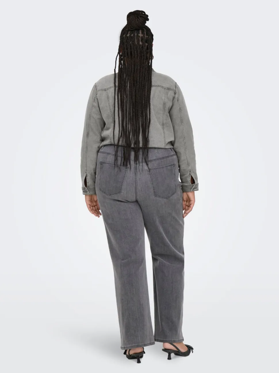 CARHOPE Wysoka talia Krój wide leg Jeans