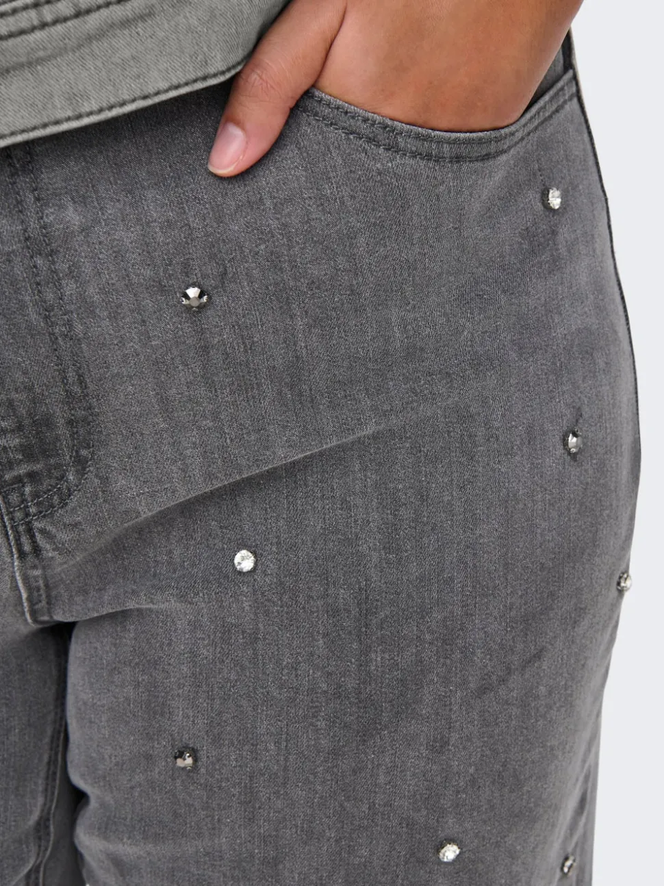 CARHOPE Wysoka talia Krój wide leg Jeans