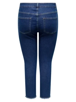 CARHUSH Średnia talia Krój skinny Do kostek Jeans