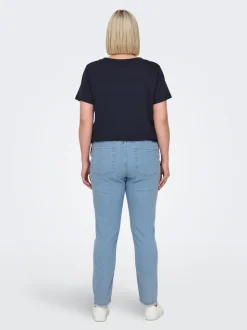 -CARHUSH Średnia talia Krój skinny Do kostek Jeans